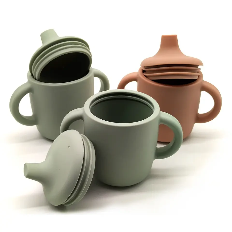 China baby sippy cups with handles manufacturers
